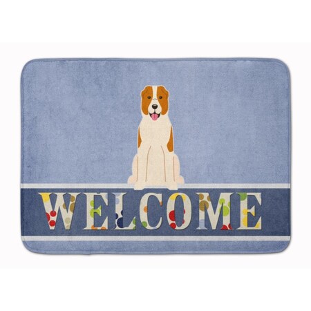 Carolines Treasures Central Asian Shepherd Dog Welcome Machine Washable Memory Foam Mat BB5630RUG
